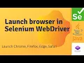 Selenium WebDriver How to Launch Different Browsers Chrome Firefox Edge Selenium with Java