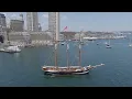 Boston Tall Ships 2026 Parade of sail from above