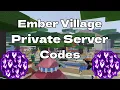 20 Private Server Codes For Ember Shindo Life