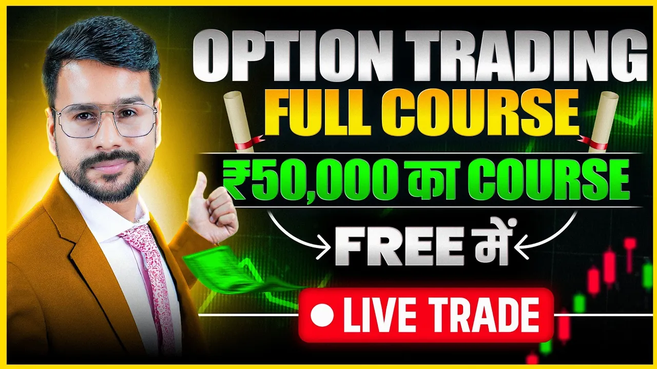 OPTIONS TRADING For Beginners FULL COURSE in Hindi | Option Trading kaise karte hain | Live Trading