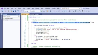 Visual Basic TextBoxes - Tutorial 1
