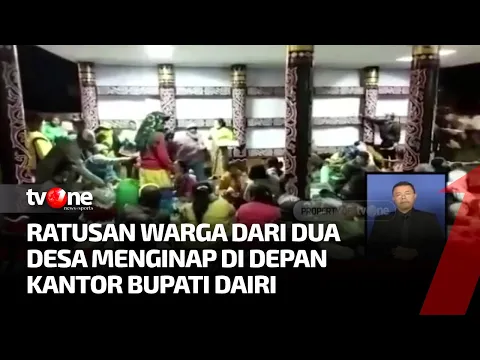 Kecewa Tidak Ada Respon, Ratusan Warga Menginap di Depan Kantor Bupati Dairi