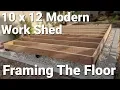 10x12 Modern Work Shed - Part 2