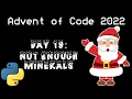 Day 19 Not Enough Minerals AOC2022 Python