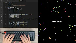 ASMR Programming - Pixel Rain Animation