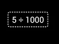 5 Divided by 1000 How to Solve 5 Divided by 1000 without Calculator Long Division