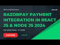 Razorpay Payment Integration in React JS Node JS 2024 Complete Guide in Hindi