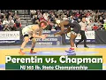 NJ 165 lb State Final in USA Alessio Perentin Delbarton vs Jordan Chapman Cranford