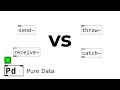 20 Pure Data Tutorial - send and receive vs throw and catch