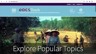 DocsTeach for Virtual Learning How to Analyze Primary Sources Online with DocsTeach