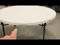 Lifetime 22968 Commercial Folding Round Table BEST FOLDING round table So Easy to Clean and set up