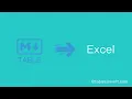 How to Convert Markdown table to Excel online
