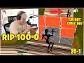 CLIX Freaks Out After UNKNOWN PLAYER RUINS 100-0 1v1 Buildfight Record Fortnite Moments
