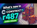 New in Construct 3 r487 3D editor 3D bullets more