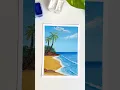 Easy See Beach Painting For Beginners Gouache Painting