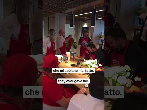 Creating the perfect recipe 🍕#f1 #mercedesf1 #kimiantonelli