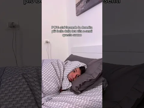 Quando stai per addormentarti e senti questo suono