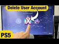 PS5 How to User Account