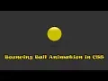 Bouncing Ball Animation in CSS NoorHUB