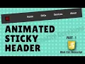 How To Make Sticky Header Using Javascript Javascript Tutorial Javascript Course Html Css
