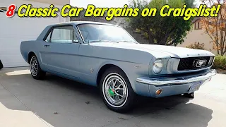Budget Beauties 8 Classic Car Bargains on Craigslist from owner