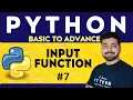 Input from User in Python Input Function Python Tutorial in Hindi 7