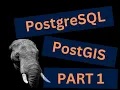 PostgreSQL and PostGIS Introduction with create drop insert - PART1