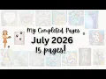 My July 2026 completed coloring pages 15 pages