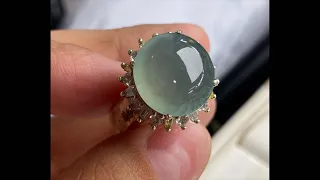 “缅甸禹顺翡翠”正在直播！大颗粒的冰透蛋面💡💡