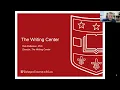 A Conversation about Academic Support - The Writing Center
