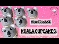 Koala cupcake toppers