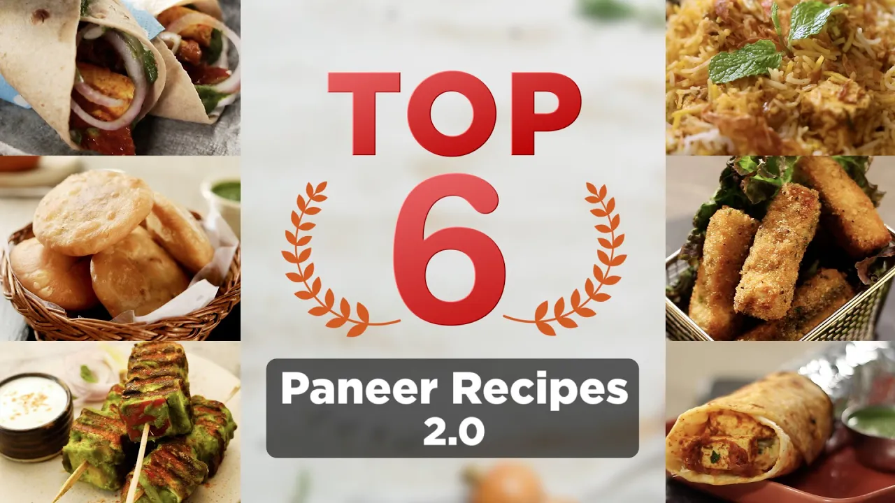TOP 6 Paneer Recipes 2.0   6       Best of Paneer   Sanjeev Kapoor Khazana