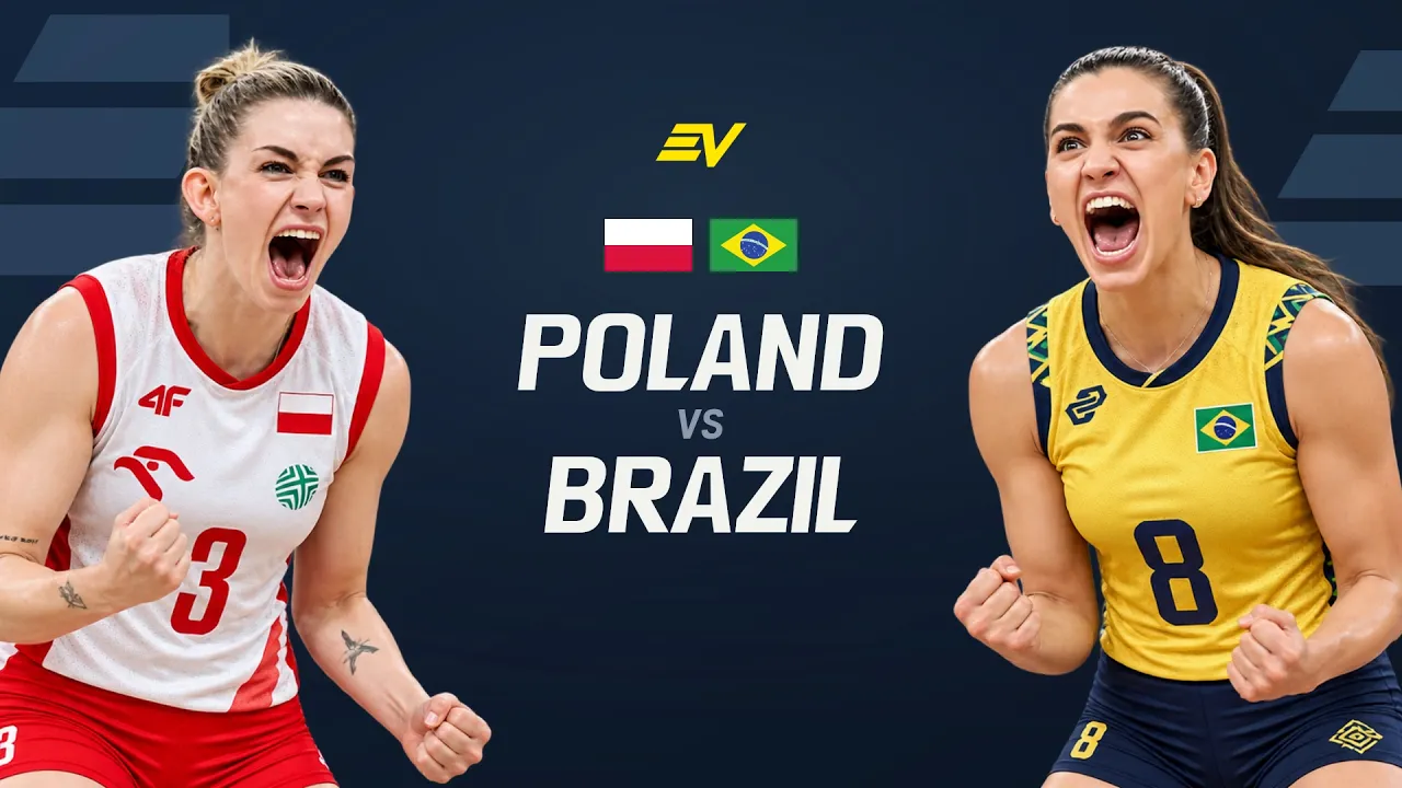 Poland vs Brazil Epic Volleyball Battle Highlights