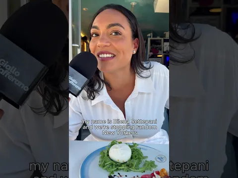 Asking New Yorkers fun facts about italian food👀🤔
