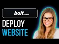 How to Deploy a Website with Bolt new Step-by-Step Guide 2026