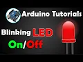 Arduino Tutorials using thinkercad Blinking LED on and off delay circuit