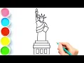 How to Draw the Statue of Liberty Statue of Liberty Drawing Statue of Liberty Draw Smart