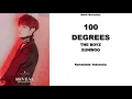 SUNWOO - 100 DEGREES (COVER) || SUB INDO LIRIK/LYRICS ROM INA