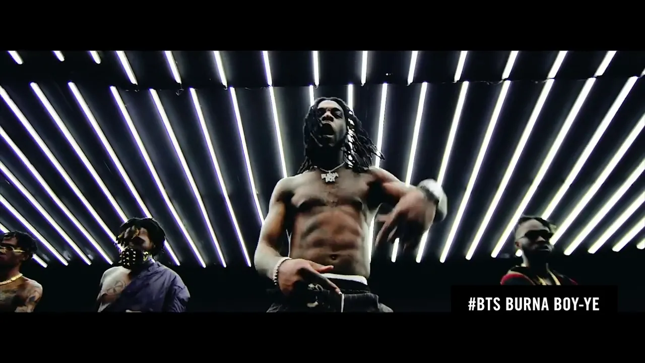 Behind The Scenes at the music video to Burna Boy's "Ye" | MTVBTS