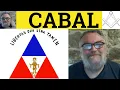 Cabal Meaning - Cabal Examples