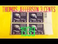 Thomas Jefferson collection stamps 3 cents purple Josershina in World