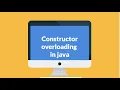 Constructor overloading in java java tutorial part-3