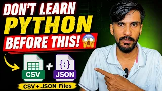 Don t Learn Python Before This CSV JSON File Handling in Python