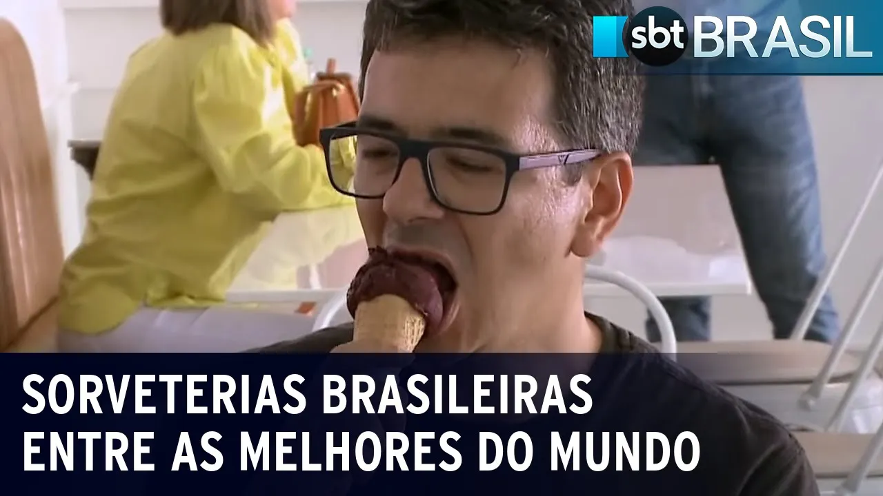Sorveterias brasileiras entre as melhores do mundo | SBT Brasil (28/07/23)