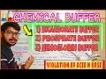 CHEMICAL BUFFER - BICARBONATE buffer PHOSPHATE buffer PROTEIN HEMOGLOBIN buffer