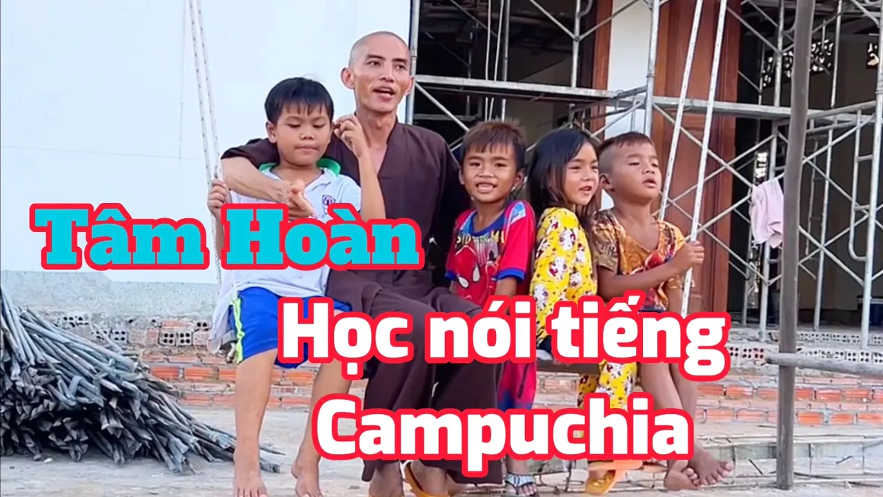 Tâm Hoàn nhờ các bạn nhỏ dạy nói tiếng Campuchia - đếm số #tamhoan #thichtamhoan