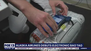 Alaska Airlines debuts electronic bag tag FOX 13 Seattle
