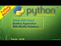 Python Tutorial Tkinter project with MySQL Database Part-5