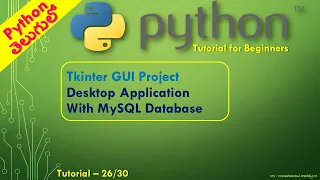Python Tutorial Tkinter project with MySQL Database Part-5