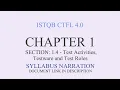 ISTQB CTFL 4 0 - SYLLABUS NARRATION